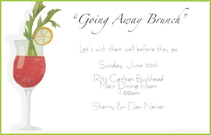 Bloody Mary invitation by Stevie Streck